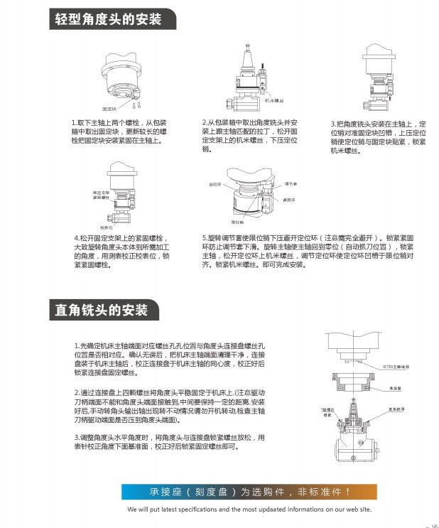 高剛性、高精度銑頭